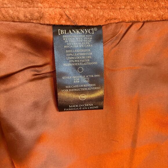 Blank NYC Women's Suede Mini Skirt in Camel Size 29 NWT - Picture 5 of 5